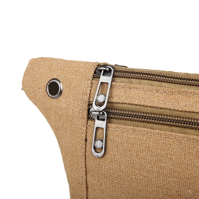 Canvas Fit Waistpack Mobile Waistpack Men's Sports Outdoor Leisure Running Anti theft Ultra Thin Invisible