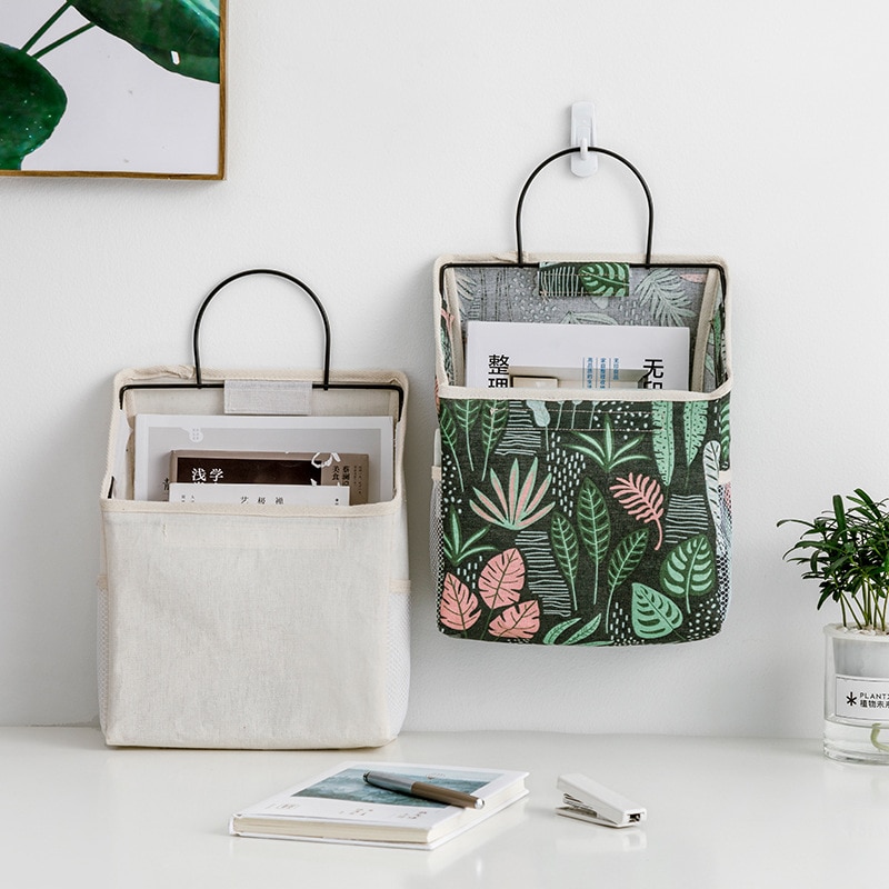 Canvas Hanging Book Holder Canvas Hanging Book Holder