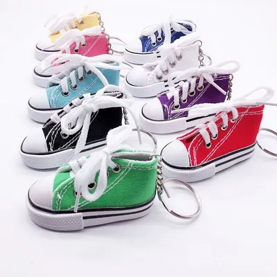 Canvas Shoe Mini Sneaker Keychain