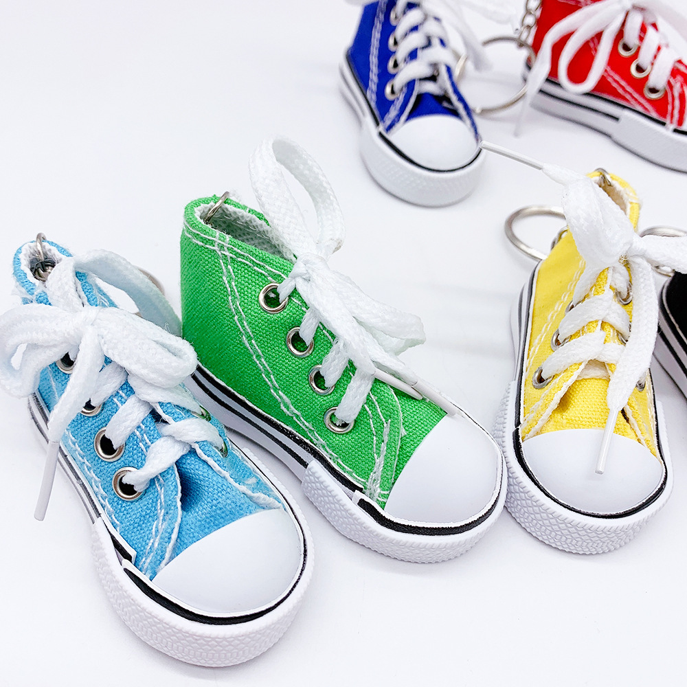 Canvas Shoe Mini Sneaker Keychain
