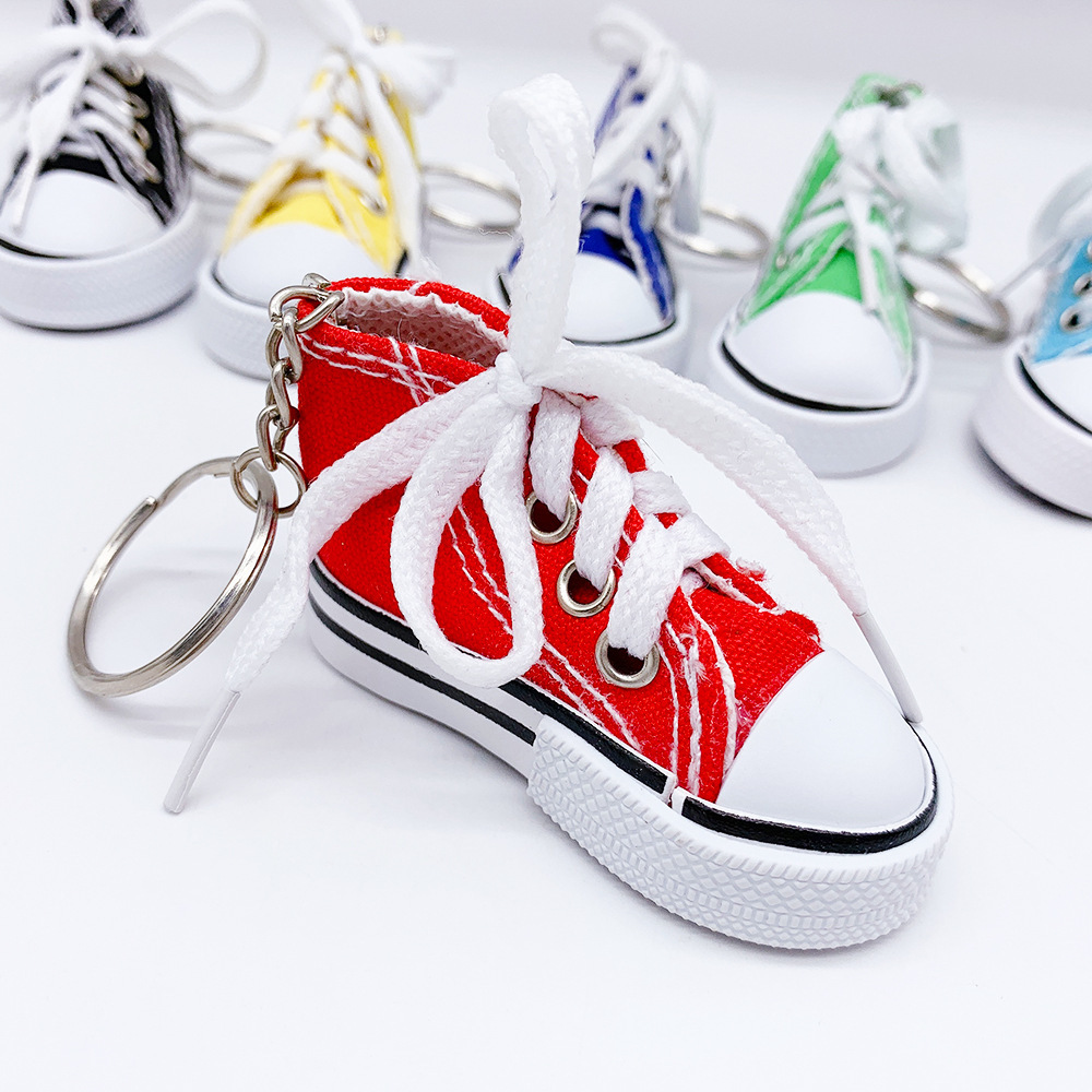 Canvas Shoe Mini Sneaker Keychain