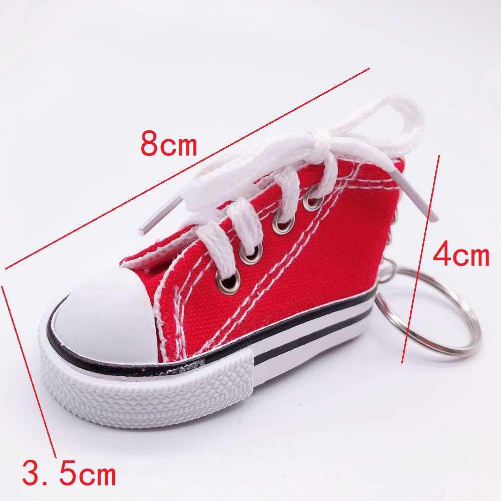 Canvas Shoe Mini Sneaker Keychain