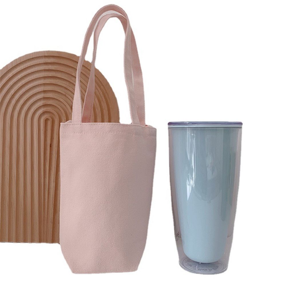 Canvas Shoulder Tumbler Bag