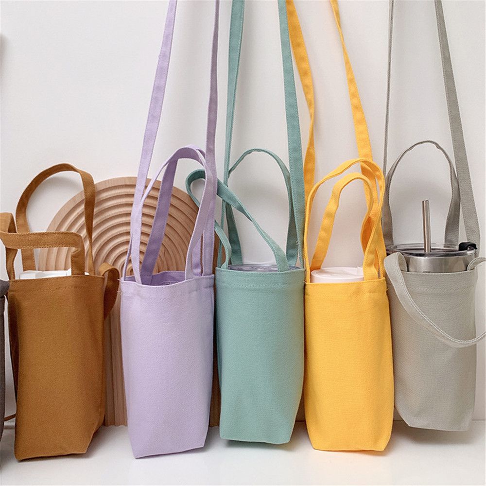 Canvas Shoulder Tumbler Bag