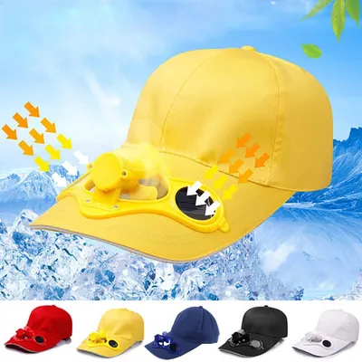 Cap with Fan Fashionable Solar Powered Cap Cap with Fan Fashionable Solar Powered Cap