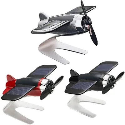 Car Air Freshener Smell In The Styling Solar Airplane Model Center Console Decoration Creative Auto Fragrance Air Car Air Freshener Smell In The Styling Solar Airplane Model Center Console Decoration Creative Auto Fragrance Air