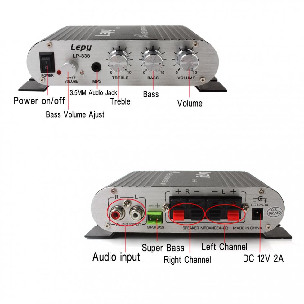 Car Amplifier Stereo Speaker Booster Car Amplifier Stereo Speaker Booster