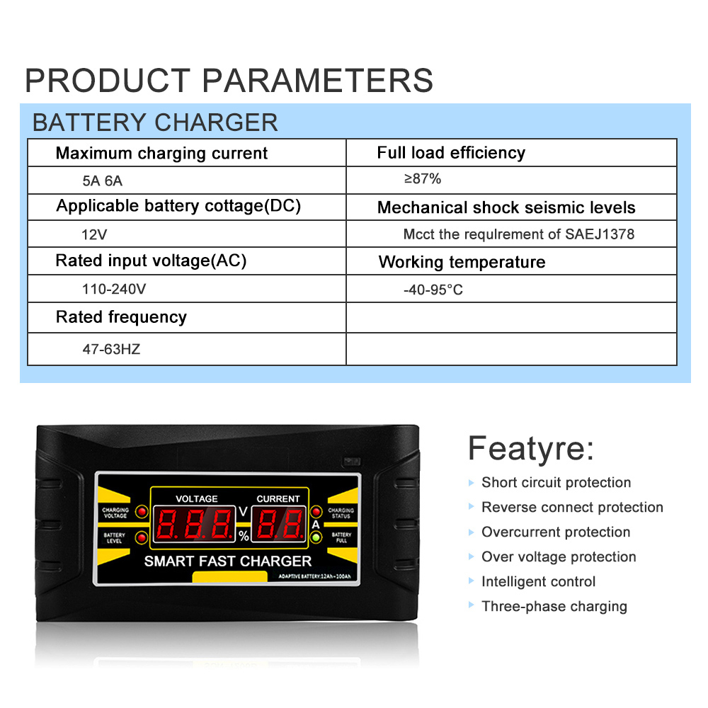 Car Battery Charger Auto 110V/220V Car Battery Charger Auto 110V/220V