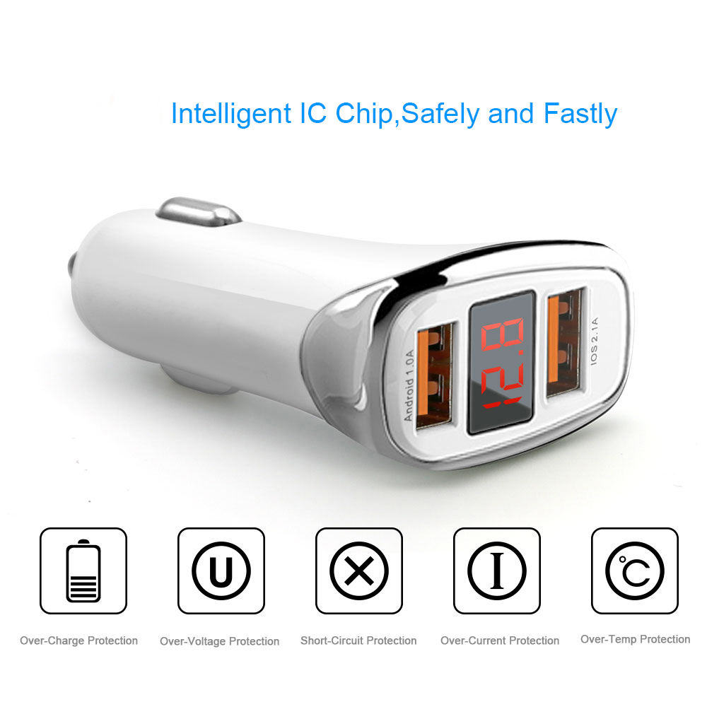 Car Charger Port Dual USB Adapter Car Charger Port Dual USB Adapter