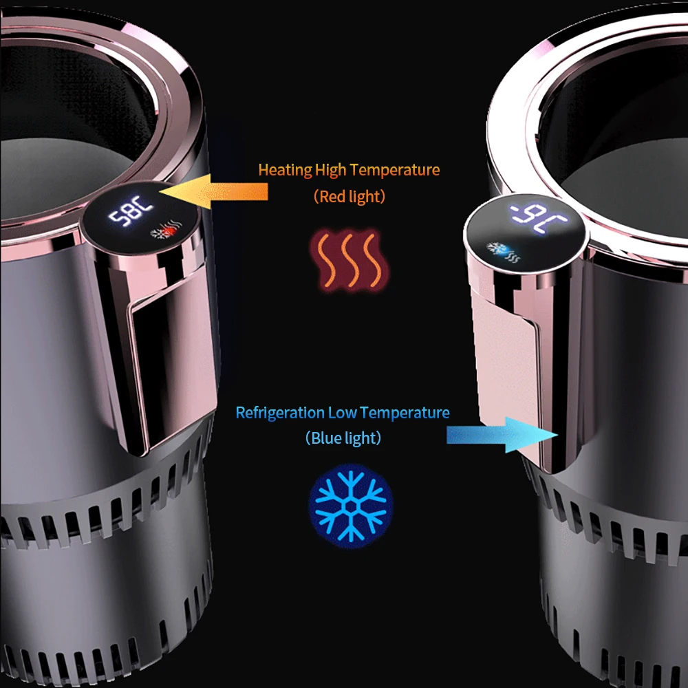 Car Cold Hot Cup Touch Screen Beverage Can Smart Digital Display Car Cup Holder Cooler Heater Home Camping Travel Car Car Cold Hot Cup Touch Screen Beverage Can Smart Digital Display Car Cup Holder Cooler Heater Home Camping Travel Car