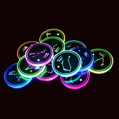 Car Cup Holder Coaster LED Pad