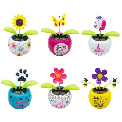 Car Dashboard Solar Dancing Flower Car Dashboard Solar Dancing Flower