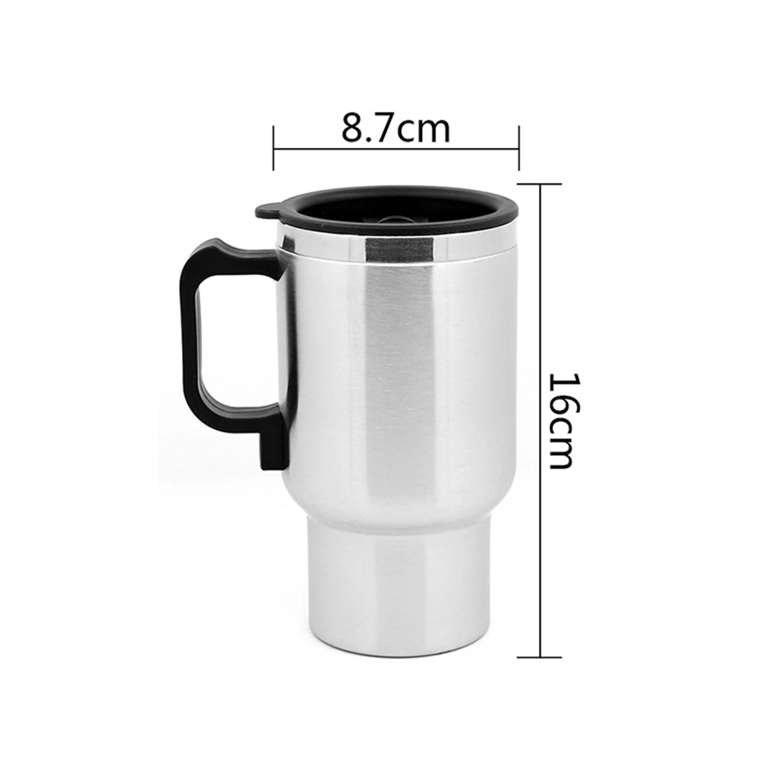 Car Electric Kettle Stainless Steel 450ml Kettle Pot Heated Automatic Shut Off for Water Tea Coffee Milk Car Kettle