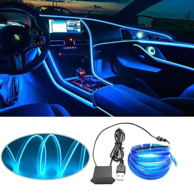 Car Environment El Wire LED USB Flexible Neon Interior Lights Assembly RGB Light For Automotive Decoration Lighting Car Environment El Wire LED USB Flexible Neon Interior Lights Assembly RGB Light For Automotive Decoration Lighting