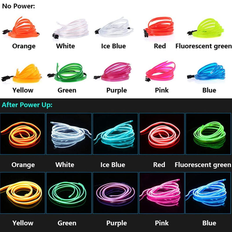 Car Environment El Wire LED USB Flexible Neon Interior Lights Assembly RGB Light For Automotive Decoration Lighting Car Environment El Wire LED USB Flexible Neon Interior Lights Assembly RGB Light For Automotive Decoration Lighting