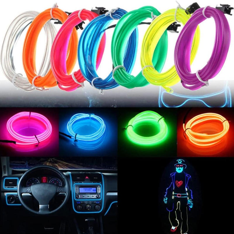 Car Environment El Wire LED USB Flexible Neon Interior Lights Assembly RGB Light For Automotive Decoration Lighting Car Environment El Wire LED USB Flexible Neon Interior Lights Assembly RGB Light For Automotive Decoration Lighting