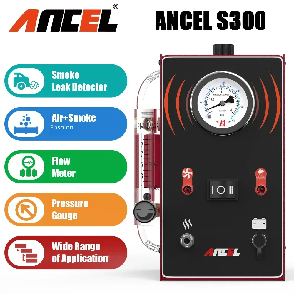 Car Evap Smoke Machine Oil Pipe Leaks Analyzer Tester Fuel Pipe Leakage Generator Auto EVAP System Diagnostic Tools
