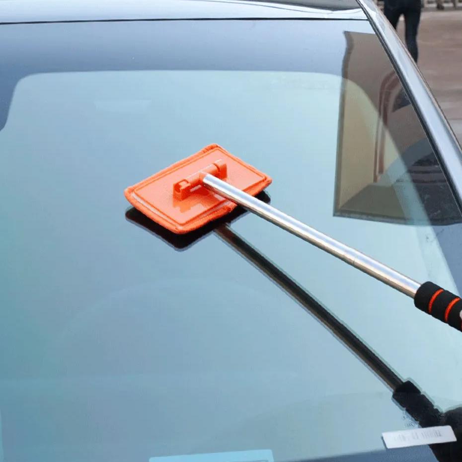 Car Front Windshield Defogging Brush Telescopic Long handle Car Household Glass Clean Brushes Dust Remover Tool