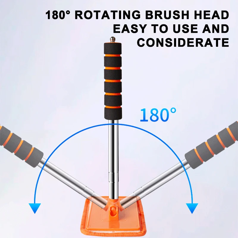 Car Front Windshield Defogging Brush Telescopic Long handle Car Household Glass Clean Brushes Dust Remover Tool
