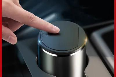 Car Garbage Can Alloy Trash Bin Car Garbage Can Alloy Trash Bin