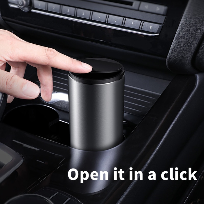 Car Garbage Can Alloy Trash Bin Car Garbage Can Alloy Trash Bin