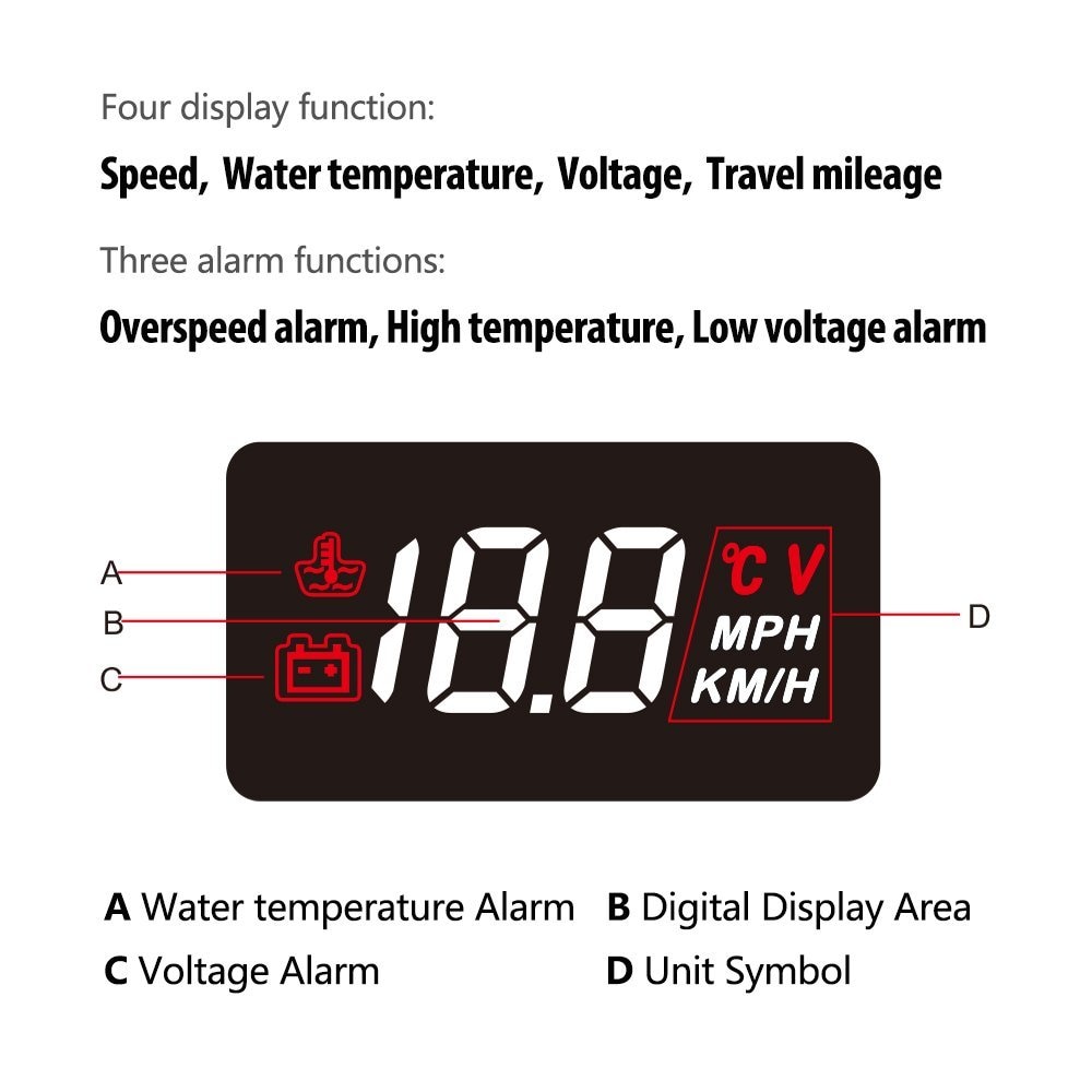 Car Head Up Display Windshield Warning System Car Head Up Display Windshield Warning System