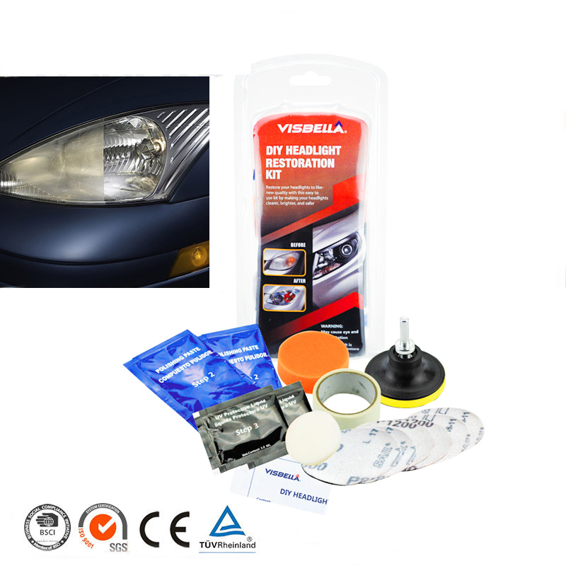 Car Headlight Cleaner and Brightener Kit Car Headlight Cleaner and Brightener Kit