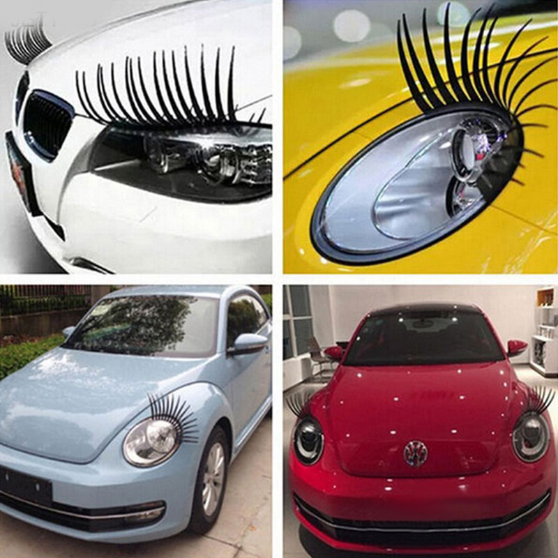 Car Headlight Eyelashes 3D Decal (2pcs) Car Headlight Eyelashes 3D Decal (2pcs)