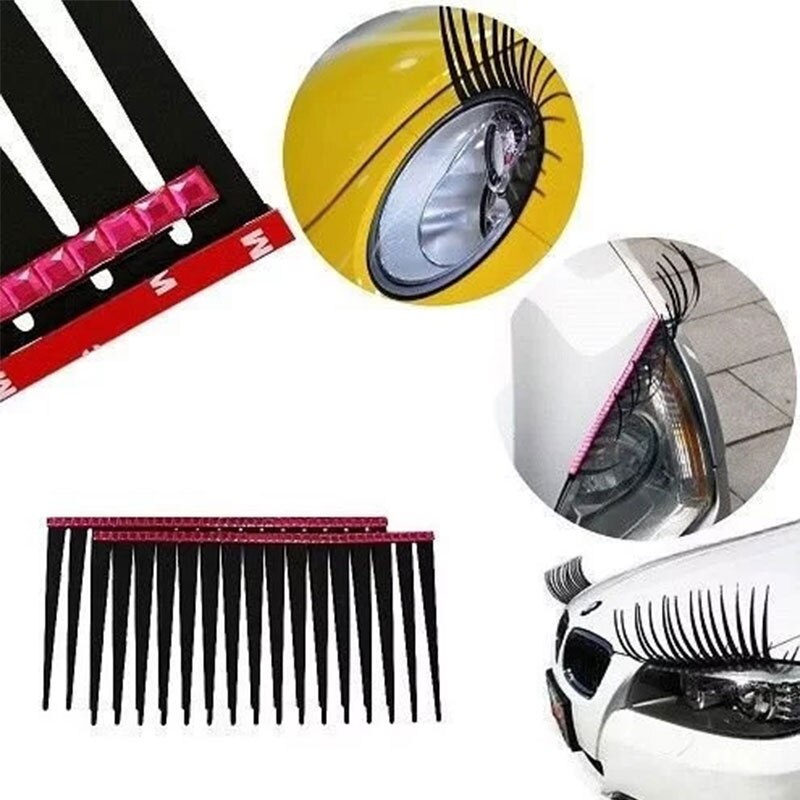 Car Headlight Eyelashes 3D Decal (2pcs) Car Headlight Eyelashes 3D Decal (2pcs)
