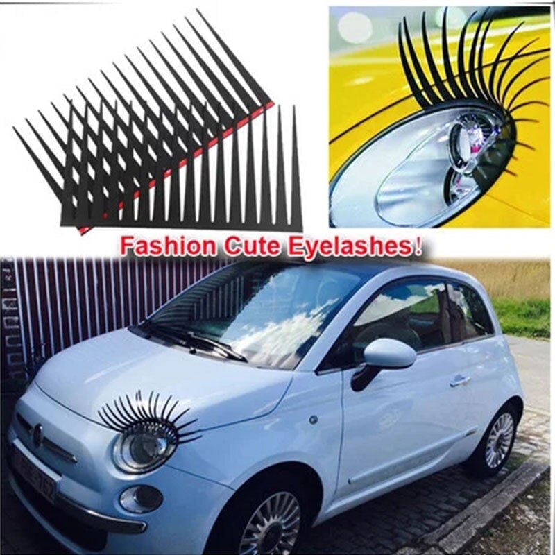 Car Headlight Eyelashes 3D Decal (2pcs) Car Headlight Eyelashes 3D Decal (2pcs)