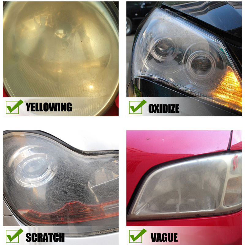 Car Headlight Restoration Polishing Kits Headlamp Repair Kits Car Light Polisher Cleaning Paste Car Paint Care