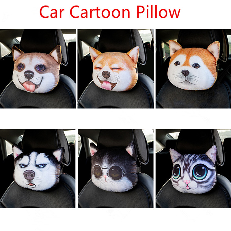 Car Headrest Pillow with Seatbelt Cover Car Headrest Pillow with Seatbelt Cover