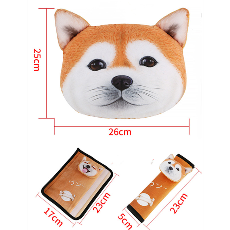 Car Headrest Pillow with Seatbelt Cover Car Headrest Pillow with Seatbelt Cover