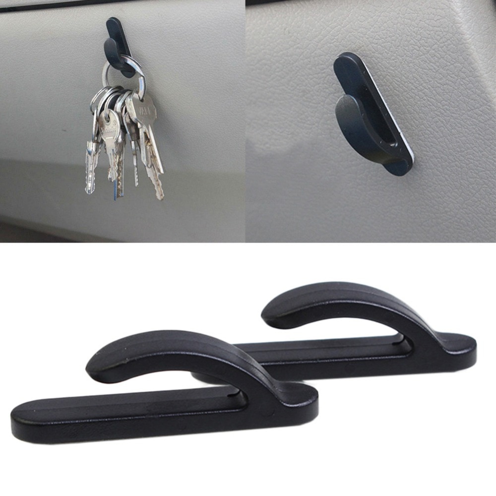 Car Hooks Self-Adhesive Hanger 2PCs Car Hooks Self-Adhesive Hanger 2PCs