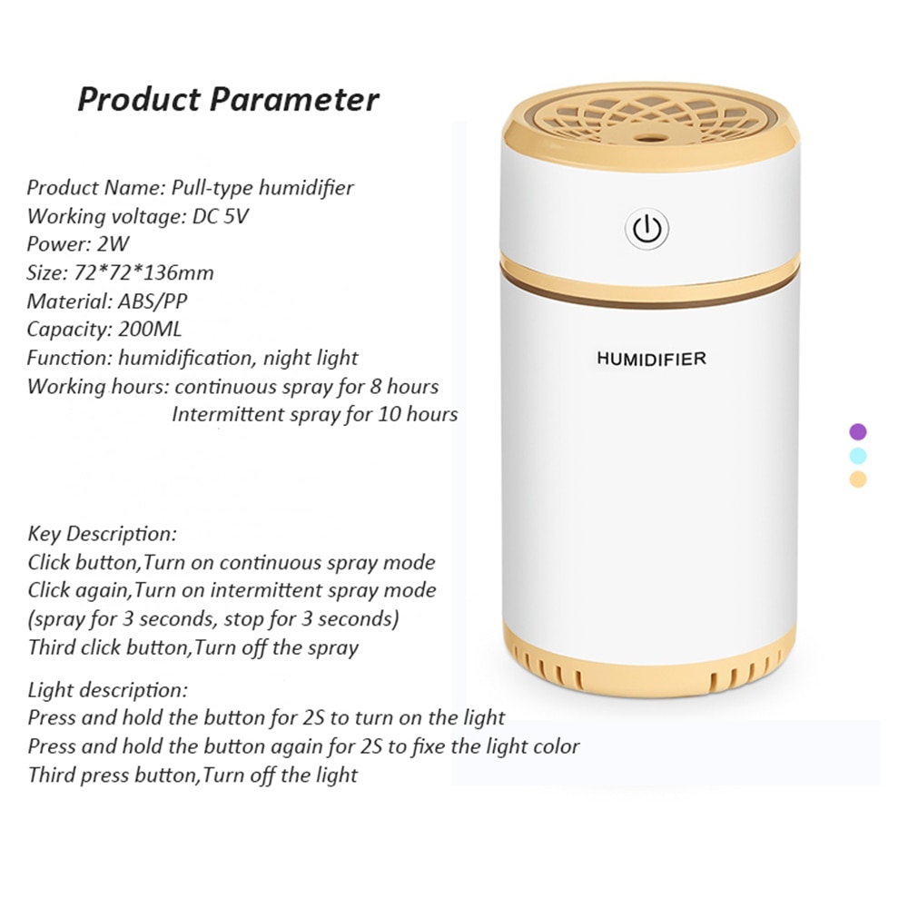 Car Humidifier Portable Air Purifier Car Humidifier Portable Air Purifier