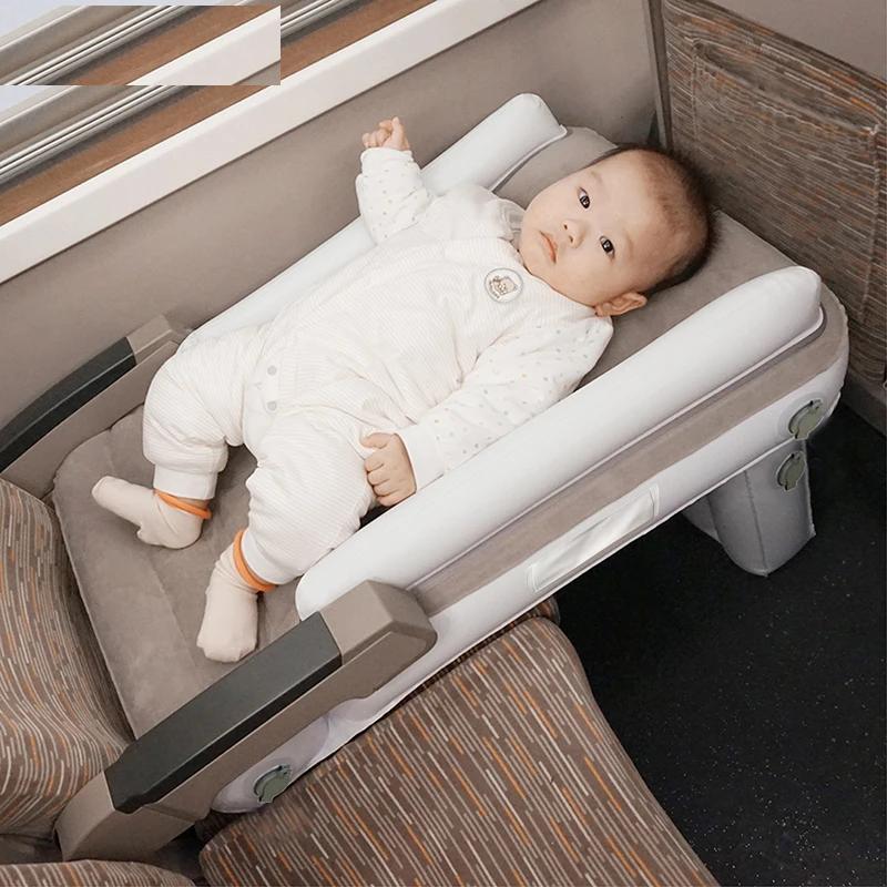 Car Inflatable Mattress Air Bed Long Distance Teavel Seat Hammock Baby Child Car Truck Train Plane Comfort Sleep Air Bed