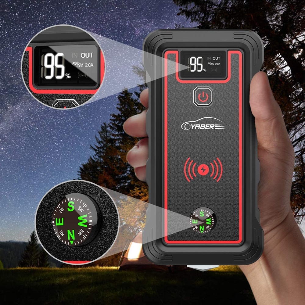 Car Jump Starter Powerbank with LCD Screen Car Jump Starter Powerbank with LCD Screen