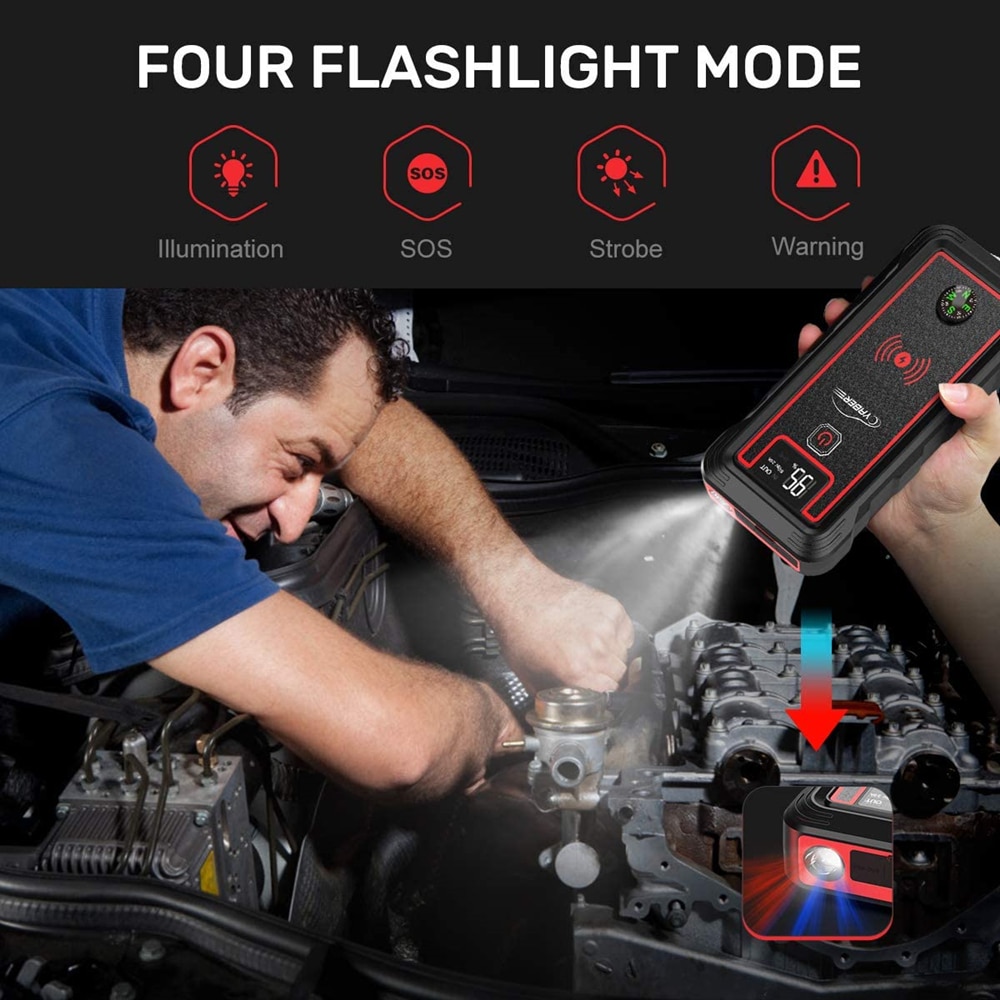 Car Jump Starter Powerbank with LCD Screen Car Jump Starter Powerbank with LCD Screen