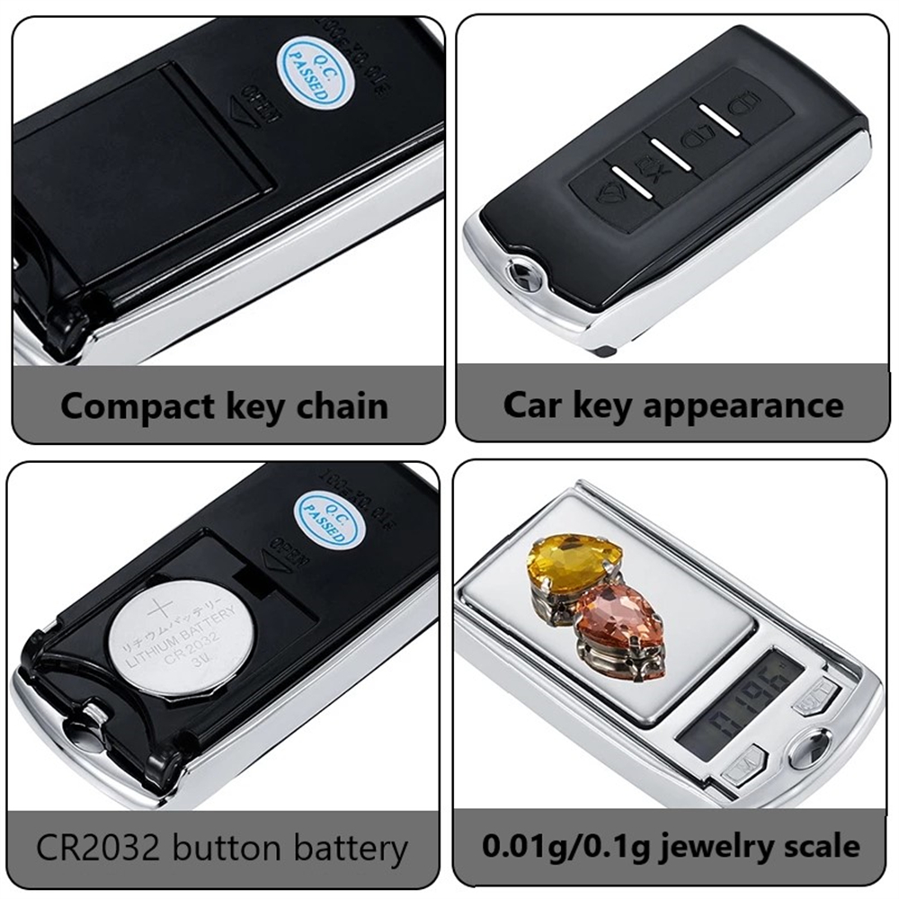 Car Key Shaped Pocket Weighing Scale