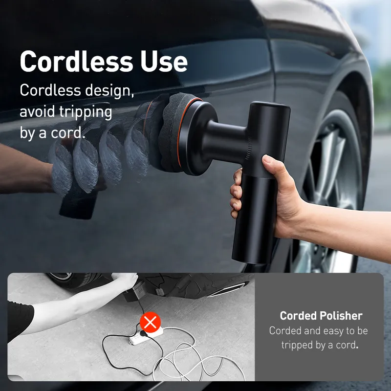 Car Polisher Machine Wireless Electric Polishing Wax Tool Adjustable Speed Cordless Auto Polish Waxing Machine