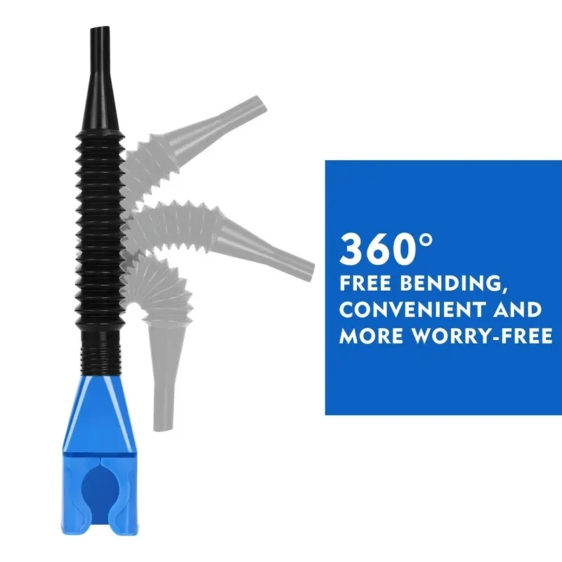 Car Refueling Funnel Gasoline Foldable Engine Oil Funnel Tool Plastic Funnel Car Motorcycle Refueling Tool Auto