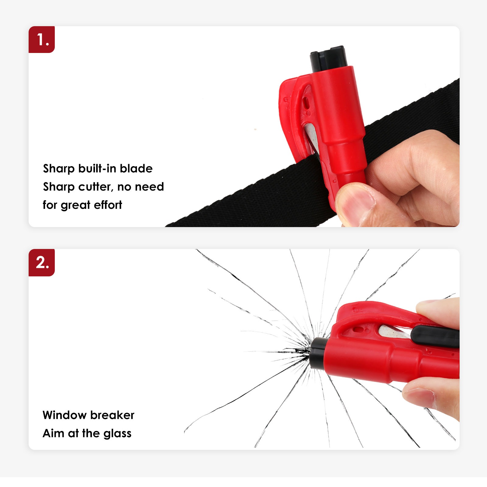 Car Safety Tool Keychain Glass Breaker