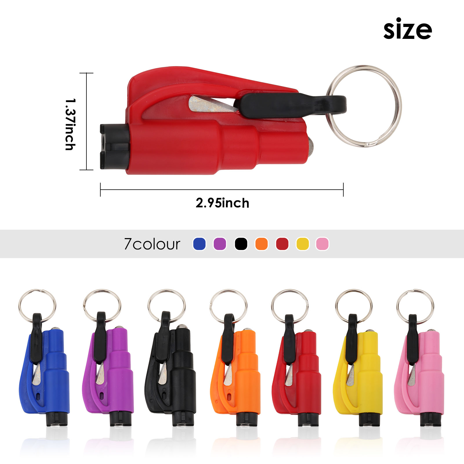Car Safety Tool Keychain Glass Breaker