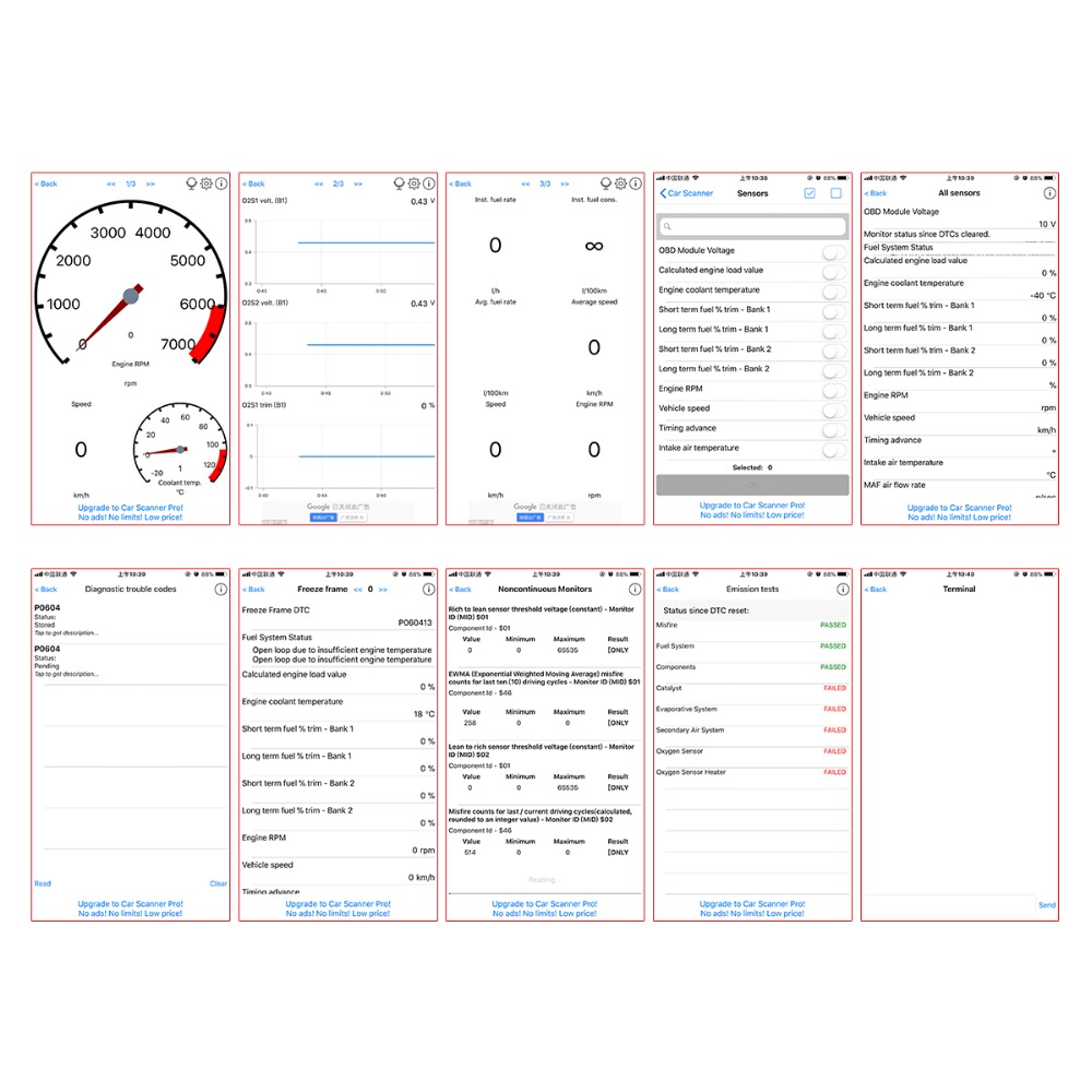 Car Scanner OBDII Diagnostic Tool Car Scanner OBDII Diagnostic Tool