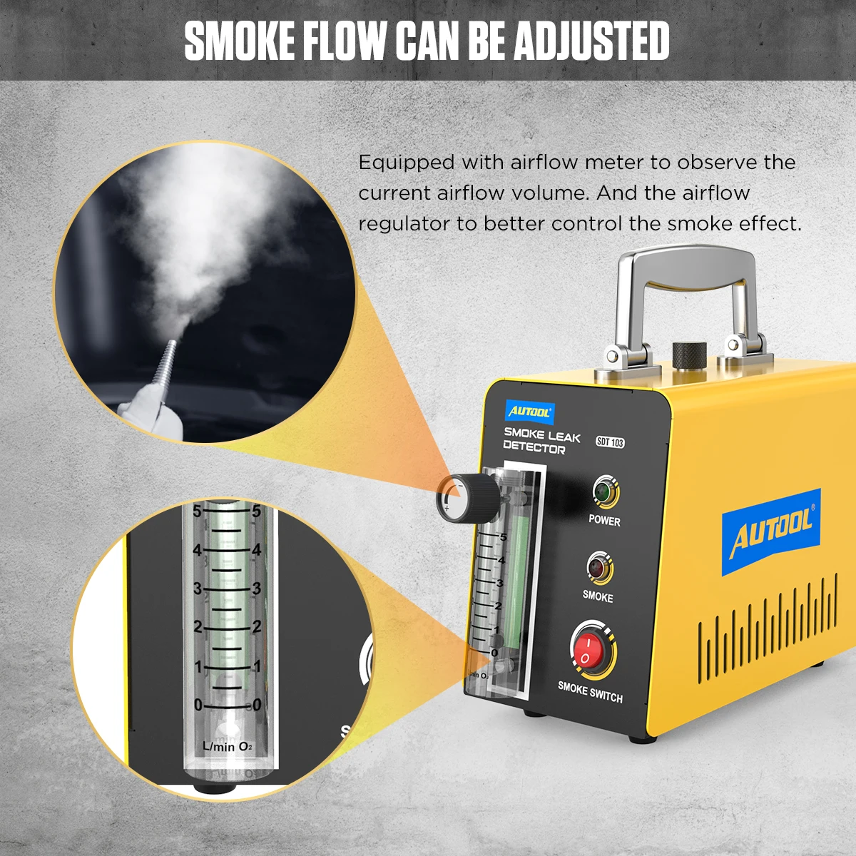 Car Smoke Leak Detector 12V Automotive EVAP Leakage Gas Leakage Locator Oil Pipe Generator Diagnostic Tool