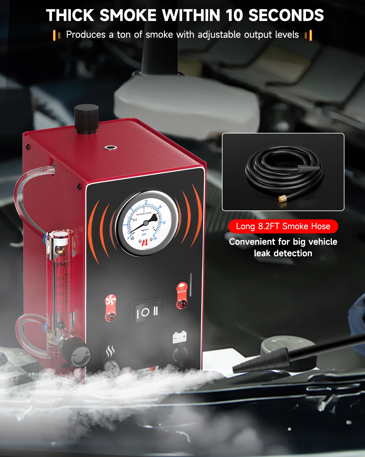 Car Smoke Leak Detector EVAP Pipe Smoking Generator Pipe Leakage Analyzer Tester EVAP System Diagnostic Tools Car Smoke Leak Detector EVAP Pipe Smoking Generator Pipe Leakage Analyzer Tester EVAP System Diagnostic Tools