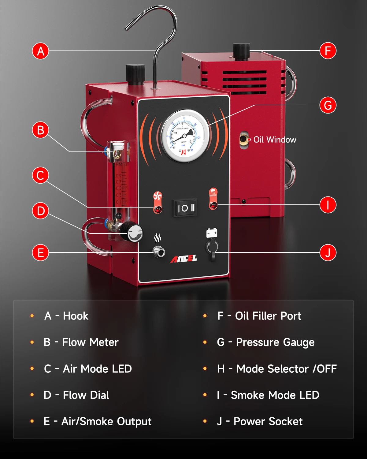 Car Smoke Leak Detector EVAP Pipe Smoking Generator Pipe Leakage Analyzer Tester EVAP System Diagnostic Tools Car Smoke Leak Detector EVAP Pipe Smoking Generator Pipe Leakage Analyzer Tester EVAP System Diagnostic Tools