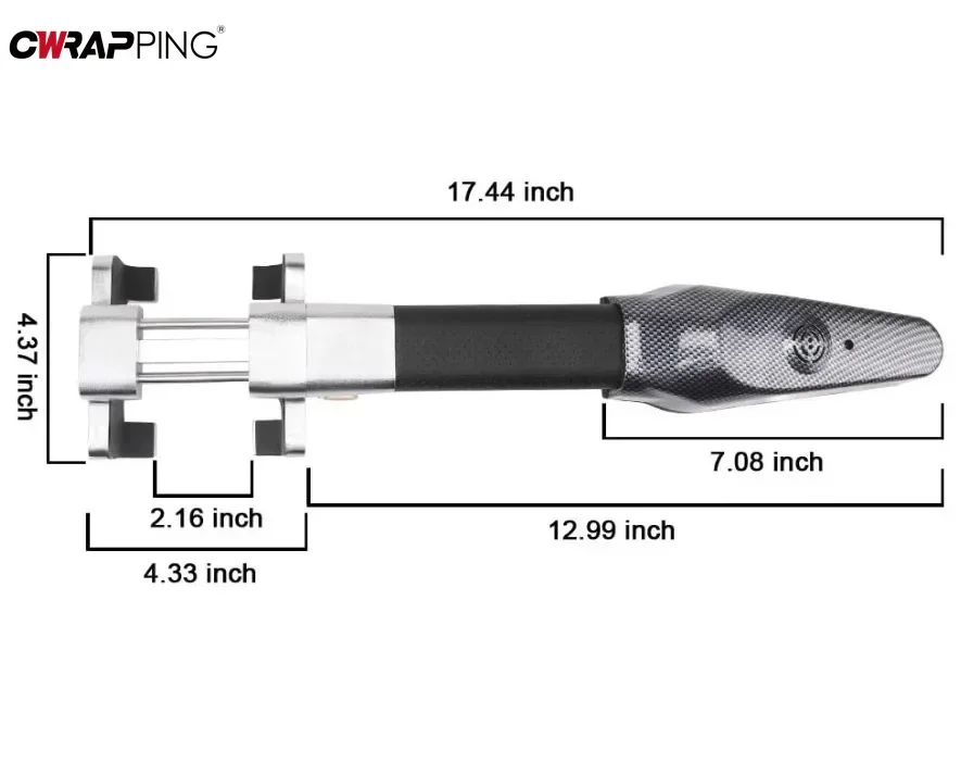 Car Steering Wheel Lock Universal Security Car Anti Theft Safety Alarm Lock Retractable Anti Theft Protection T-Locks Car Steering Wheel Lock Universal Security Car Anti Theft Safety Alarm Lock Retractable Anti Theft Protection T-Locks