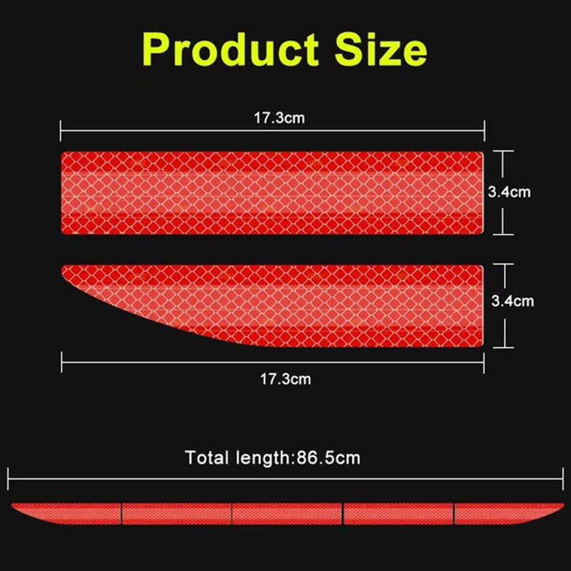 Car Sticker Reflective Warning Safety Tape Anti collision warning reflective sticker for automobile trunk Car Sticker Reflective Warning Safety Tape Anti collision warning reflective sticker for automobile trunk