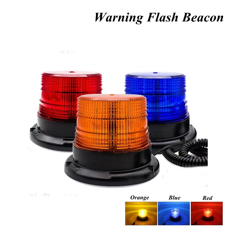 Car Strobe Light Emergency Car Rotating Traffice Indication Car Flash Beacon Light LED Orange Blue Red Flash Car Car Strobe Light Emergency Car Rotating Traffice Indication Car Flash Beacon Light LED Orange Blue Red Flash Car